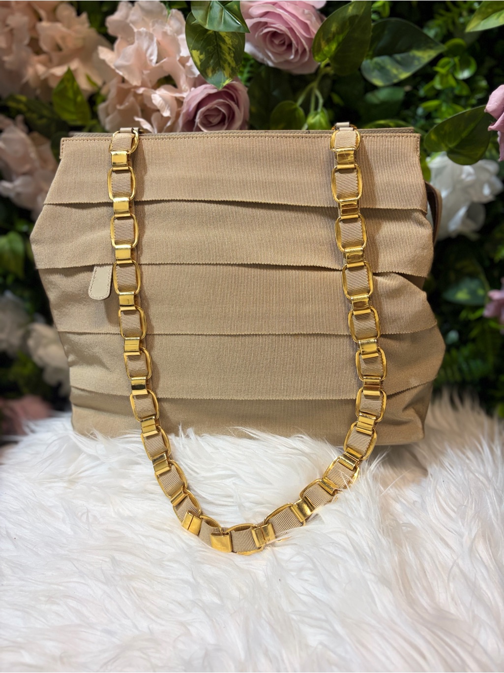 Salvatore Ferragamo Tiered Grosgrain Ribbon Shoulder Bag